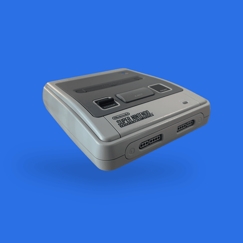 Super Nintendo Entertainment System grey SNES 1-chip